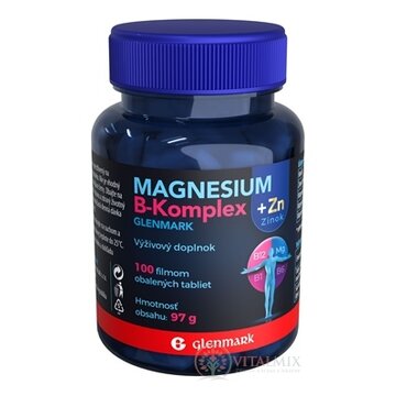 GLENMARK Magnesium B-Komplex + Zinok tbl 100 ks obrázok