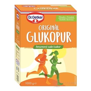 GLUKOPUR ORIGINÁL (hroznový cukor) - Dr.Oetker prášok, prírodné sladidlo 1x1000 g obrázok