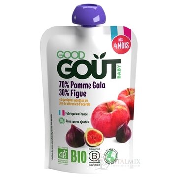 Good Gout BIO Jablko a figy ovocný príkrm (od ukonč. 4. mesiaca) 1x120 g obrázok