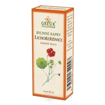 GREŠÍK BYLINNÉ KVAPKY KAPUCÍNKA 1x50 ml obrázok