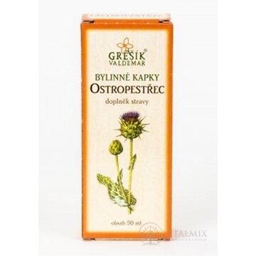 GREŠÍK BYLINNÉ KVAPKY OSTROPESTREC 1x50 ml obrázok