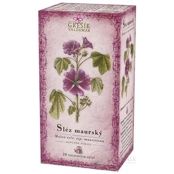 GREŠÍK SLEZ MAURSKÝ bylinný čaj v nálevových vreckách 20x1 g (20 g) obrázok