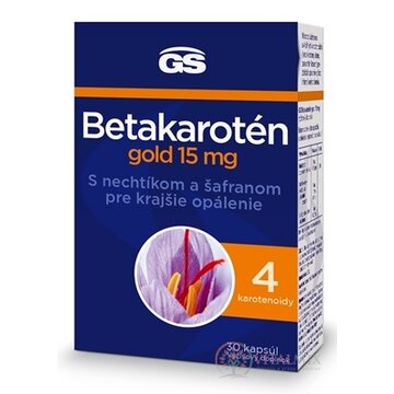 GS Betakarotén gold 15 mg cps s nechtíkom a šafranom 1x30 ks obrázok