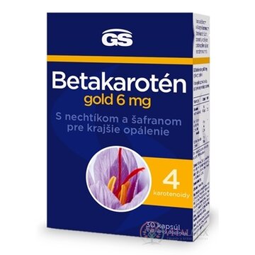 GS Betakarotén gold 6 mg cps s nechtíkom a šafranom 1x30 ks obrázok