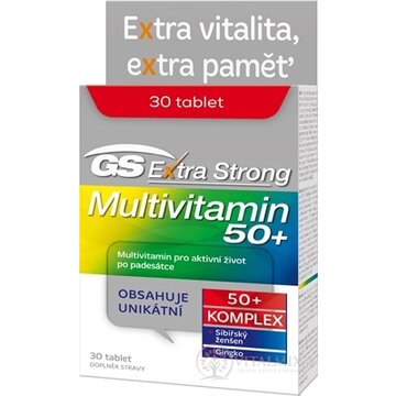 GS Extra Strong Multivitamín 50+ tbl (inov.2021) 1x30 ks obrázok