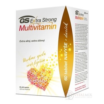 GS Extra Strong Multivitamín darček 2021 tbl 60+60 navyše (120 ks) obrázok