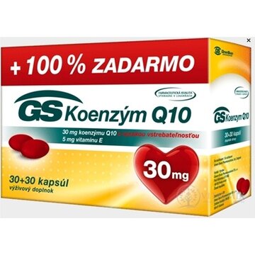 GS Koenzým Q10 30 mg cps 30+30 zadarmo (60 ks) obrázok