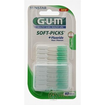 GUM MK Soft-Picks gumové medzizubné špáradlá s fluoridom 1x40 ks obrázok