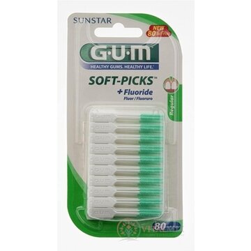 GUM MK Soft-Picks gumové medzizubné špáradlá s fluoridom 1x80 ks obrázok