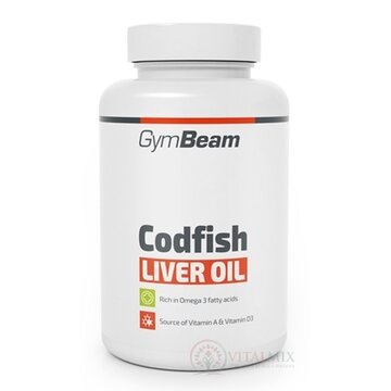 GymBeam Codfish liver oil cps olej z treščej pečene 1x90 ks obrázok