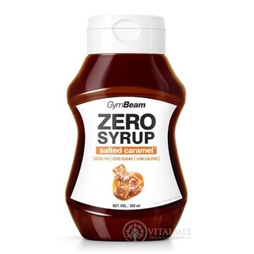 GymBeam ZERO SYRUP salted caramel sirup, príchuť slaný karamel 1x350 ml obrázok
