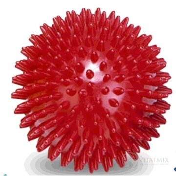 GYMY MASÁŽNA LOPTIČKA - ježko 9 cm červená, priemer 9 cm 1x1 ks obrázok