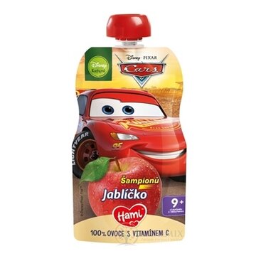 Hami Disney Cars ovocná kapsička Jabĺčko pasterizovaný ovocný príkrm (od ukonč. 9. mesiaca) 1x110 g obrázok