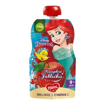 Hami Disney Princess ovocná kapsička Jabĺčko pasterizovaný ovocný príkrm (od ukonč. 9. mesiaca) 1x110 g obrázok