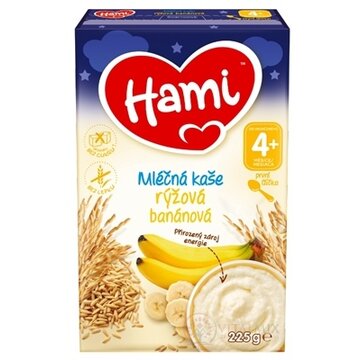 Hami mliečna kaša ryžová banánová prvá lyžička (od ukonč. 4. mesiaca) 1x225 g obrázok