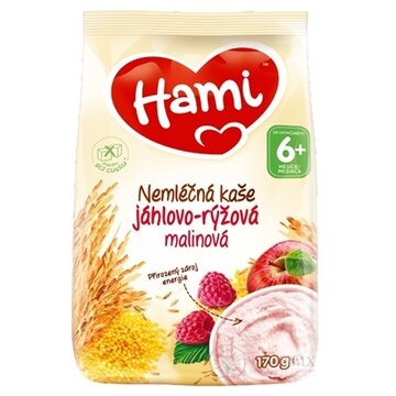 Hami nemliečna kaša pšenovo-ryžová malinová (od ukonč. 6. mesiaca) 1x170 g obrázok