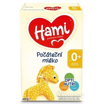 Hami počiatočné mlieko (od narodenia), počiatočná dojčenská mliečna výživa v prášku 1x600 g obrázok