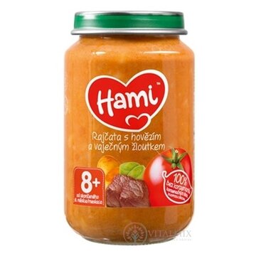 Hami príkrm Paradajky s hovädzím a vaječným žĺtkom (od ukonč. 8. mesiaca) 1x200 g obrázok