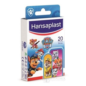 Hansaplast Labková Patrola náplasť s detským motívom, stripy 1x20 ks obrázok