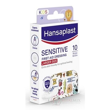 Hansaplast SENSITIV KIDS Zvieratká XL náplasť detská, 6x7 cm 1x10 ks obrázok