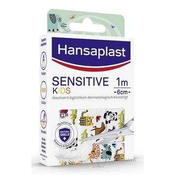 Hansaplast SENSITIVE KIDS Zvieratká náplasť detská, 1m x 6cm, 1x1 ks obrázok