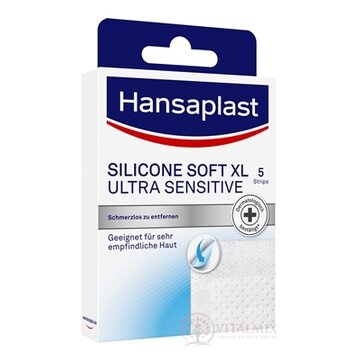 Hansaplast SILICONE SOFT XL ULTRA SENSITIVE náplasť 1x5 ks obrázok
