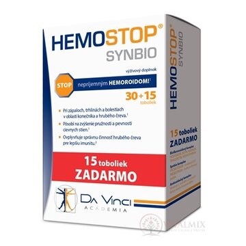 HEMOSTOP SYNBIO - DA VINCI cps 30+15 zadarmo (45 ks) exp.16.5.21 obrázok