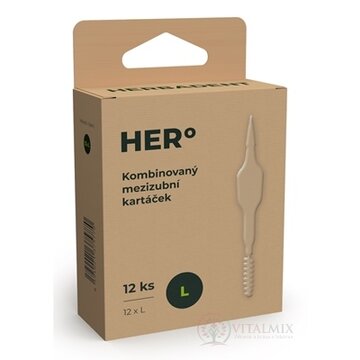 HERBADENT HERo Medzizubná kefka L kombinovaná 1x12 ks obrázok