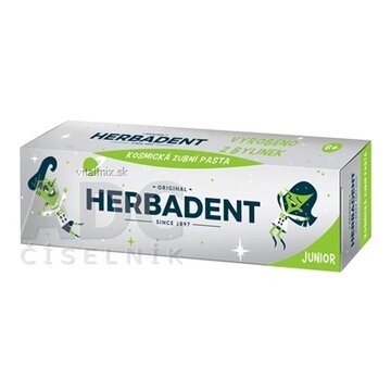 HERBADENT originál JUNIOR Kozmická zubná pasta bylinná, s fluoridom 1x75 g obrázok