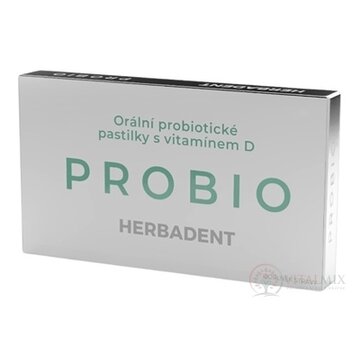 HERBADENT PROBIO pastilky s vitamínom D, pre ústnu dutinu 1x20 ks obrázok