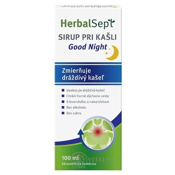 HerbalSept SIRUP PRI KAŠLI Good Night 1x100 ml obrázok