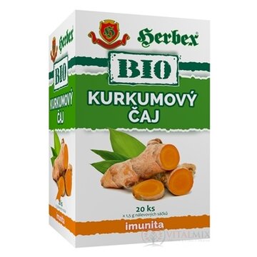 HERBEX BIO KURKUMOVÝ ČAJ bylinná zmes 20x1,5 g (30 g) obrázok