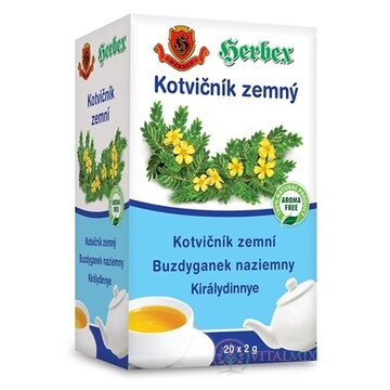 HERBEX KOTVIČNÍK zemný záparové vrecká 20x2 g (40 g) obrázok