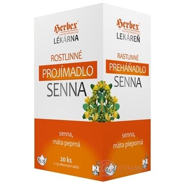 HERBEX Lekáreň Rastlinné PREHÁŇADLO SENNA bylinná zmes (senna a mäta) čaj 20x2 g (40 g) obrázok