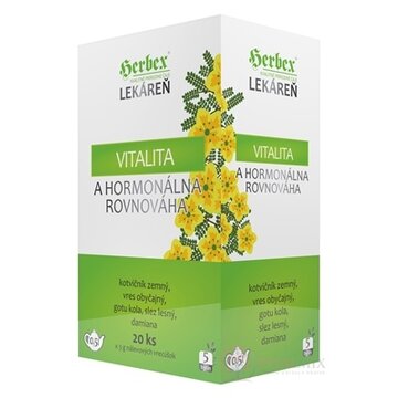 HERBEX Lekáreň VITALITA a hormonálna  rovnováha bylinná zmes, čaj 20x3 g (60 g) obrázok