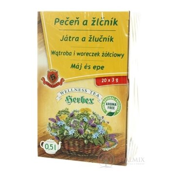 HERBEX PEČEŇ A ŽLČNÍK bylinný čaj 20x3 g (60 g) obrázok