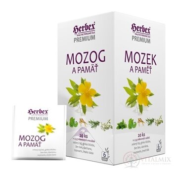 HERBEX Premium MOZOG A PAMÄŤ bylinná zmes, čaj 20x1,5 g (30 g) obrázok