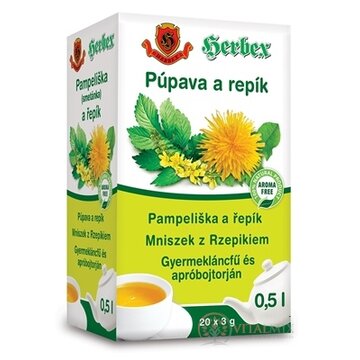 HERBEX Púpava a repík záparové vrecká 20x3 g (60 g) obrázok