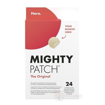 Hero. MIGHTY PATCH The Original hydrokoloidné náplasti na akné, nočné 1x24 ks obrázok