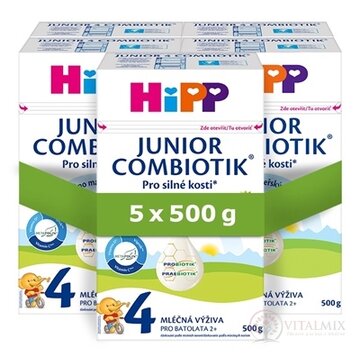 HiPP 4 JUNIOR COMBIOTIK (inov.2025) mliečna výživa pre batoľatá (od 2 rokov) 5x500 g obrázok