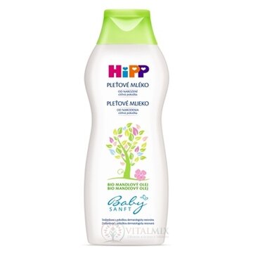HiPP BabySANFT Detské pleťové mlieko s Bio mandľovým olejom (inov. 2020) 1x350 ml obrázok
