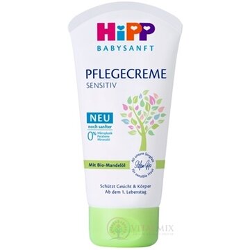 HiPP BABYSANFT Detský krém na tvár a telo sensitive, od narodenia (inov.2022) 1x75 ml obrázok
