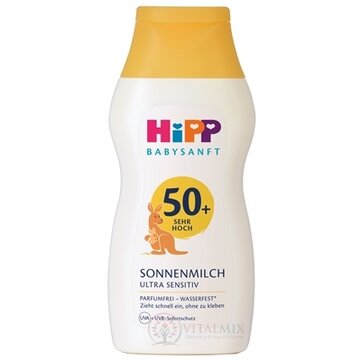 HiPP BABYSANFT Mlieko proti slnku SPF50+ ultra sensitiv 1x200 ml obrázok