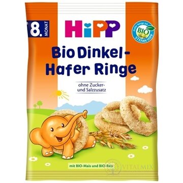 HiPP BIO Špaldové-ovsené prstienky obilný príkrm (od ukonč. 7. mesiaca) 1x30 g obrázok