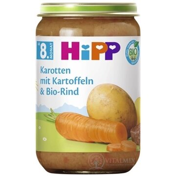 HiPP Príkrm BIO Zemiaky, zelenina a hovädzie mäso (od ukonč. 8. mesiaca) (inov.2025) 1x220 g obrázok