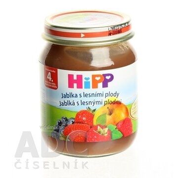 HiPP Príkrm ovocný Jablká s lesnými plodmi (od ukonč. 4. mesiaca) 1x125 g obrázok