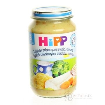 HiPP Príkrm Tagliatelle s mor.rybou, brok.a smot. Junior menu (od ukonč. 8. mesiaca) 1x220 g obrázok
