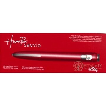 HumaPen Savvio, inzulínové pero červené, aplikátor inzulínu pre 3 ml náplne, 1x1 ks obrázok