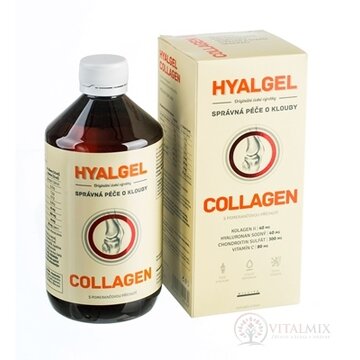 HYALGEL COLLAGEN tekutý prípravok s pomarančovou príchuťou 1x500 ml obrázok