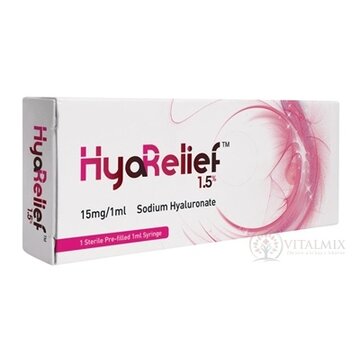 HyaRelief 1,5 % gél hyaluronátu sodného 15 mg v predplnenej striekačke 1x1 ml obrázok